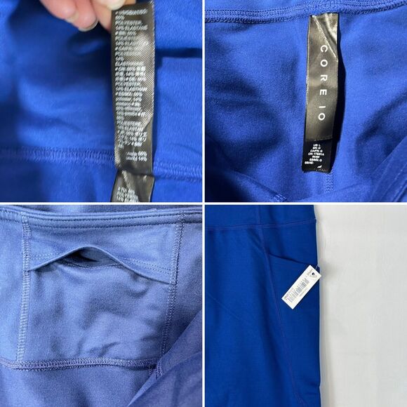 New Women Leggings Large High Waist Navy Blue Side Pocket All Day Comfort New - Picture 11 of 16